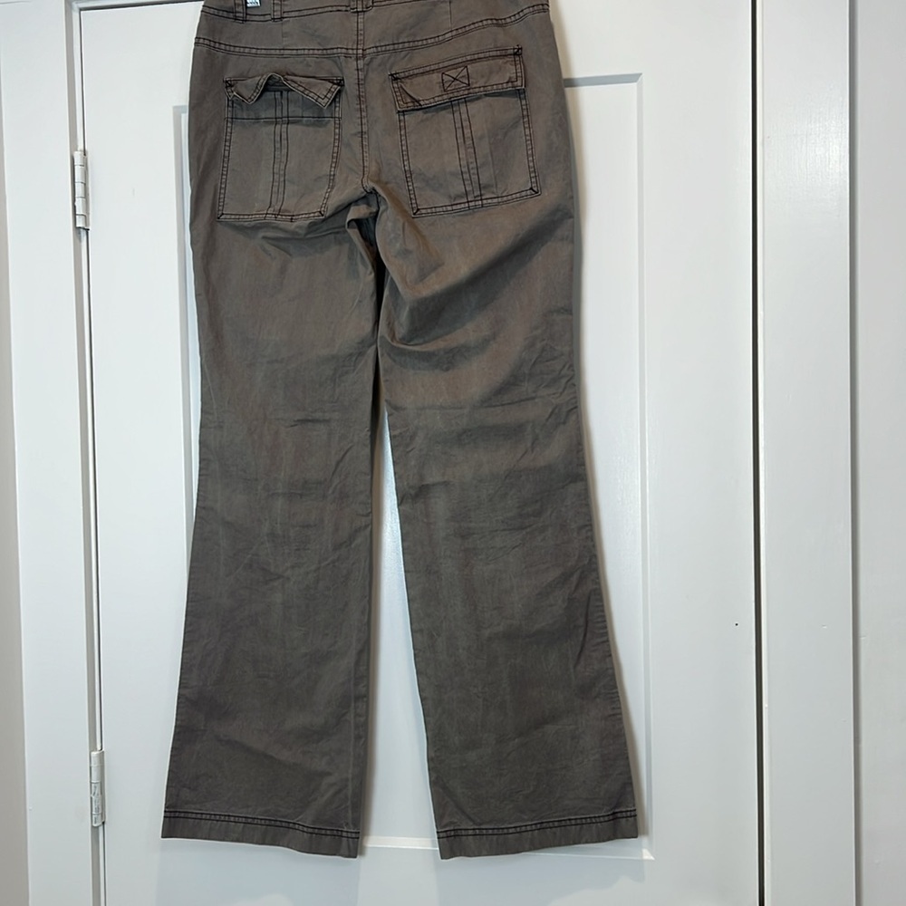 Free People dark green low rise Utility Pants Wild Truffle size  4. NWOT! - Picture 7 of 13